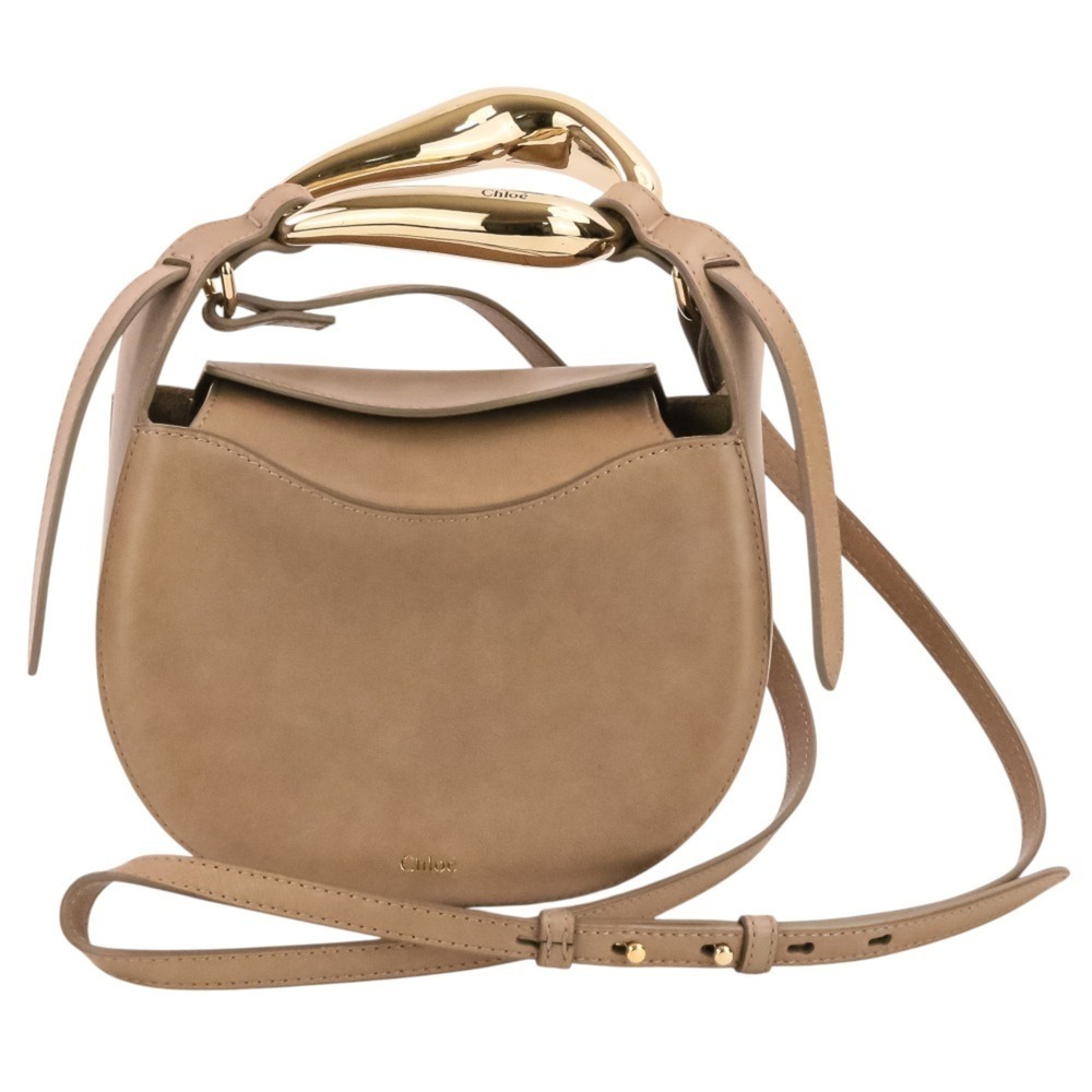 Chloé Chloe KISS SMALL BAG Shoulder Bag Handbag Greige Women's